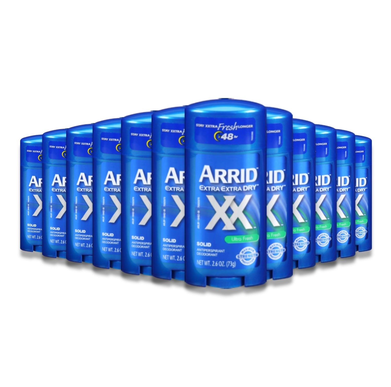 Arrid - Extra Extra Dry Solid Anti-Perspirant Deodorant - 2.6 oz - 12 Pack