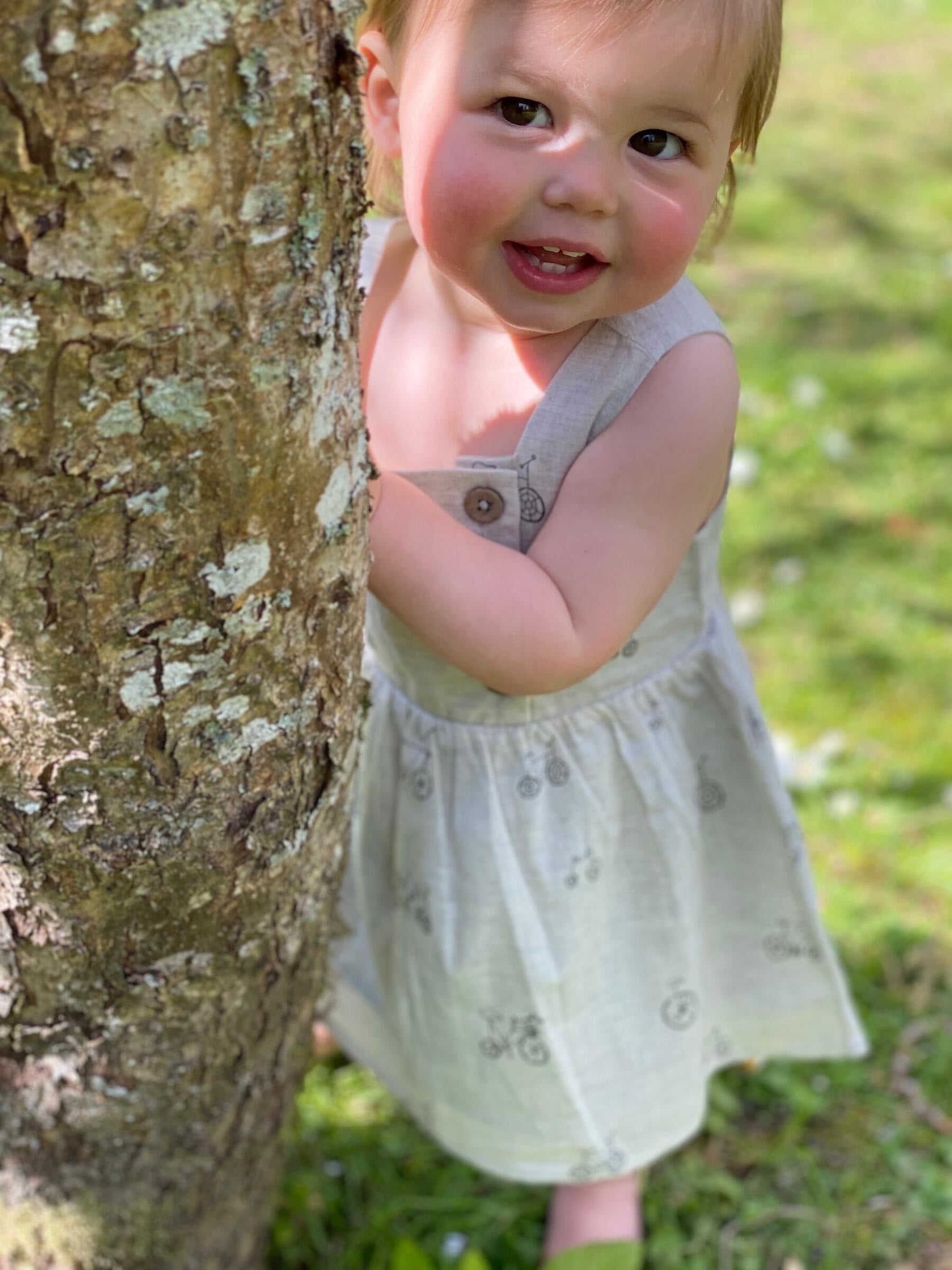 Ettie & H Elowen Woven Dress | Grey Bikes