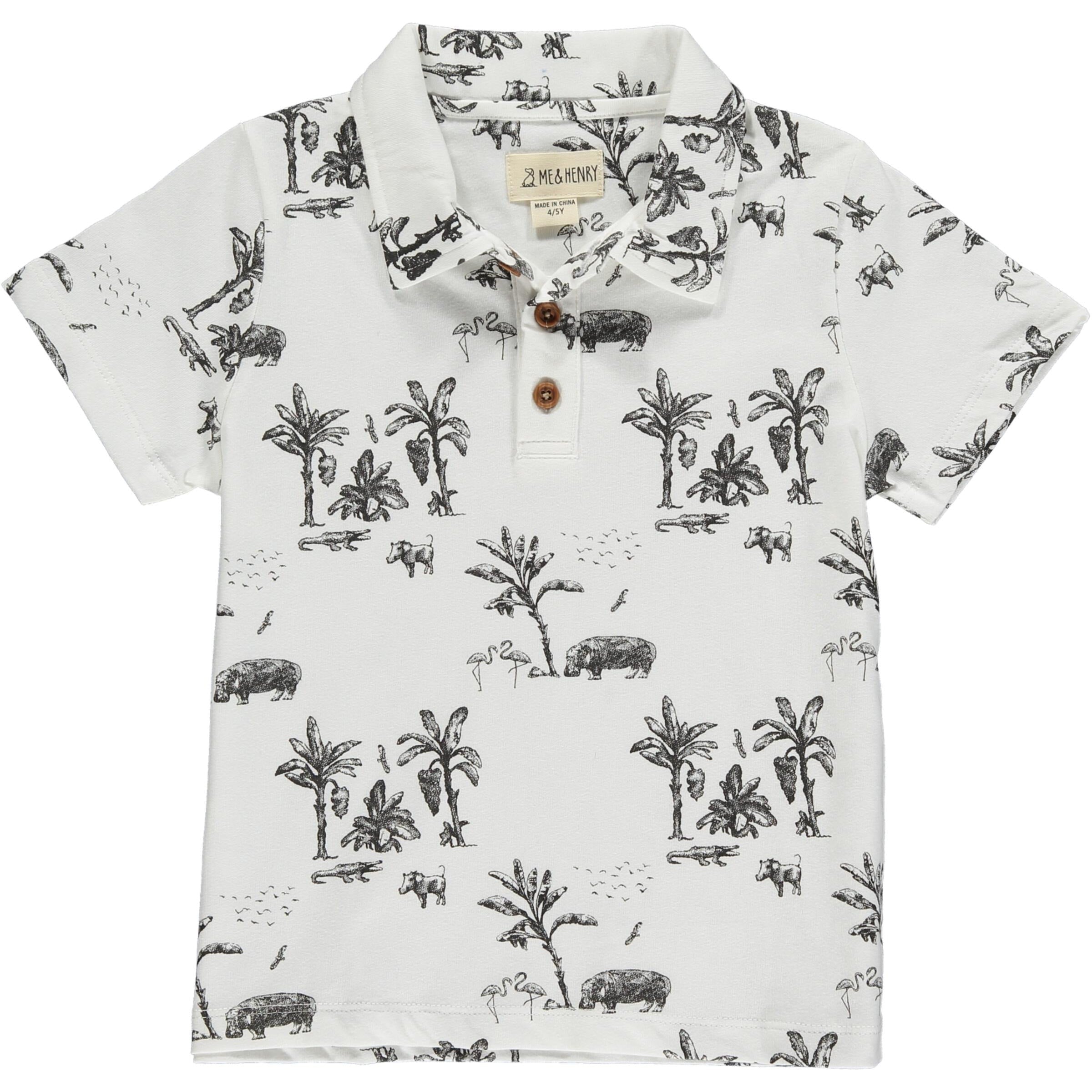 Me & Henry Starboard White Savannah Hippo Polo