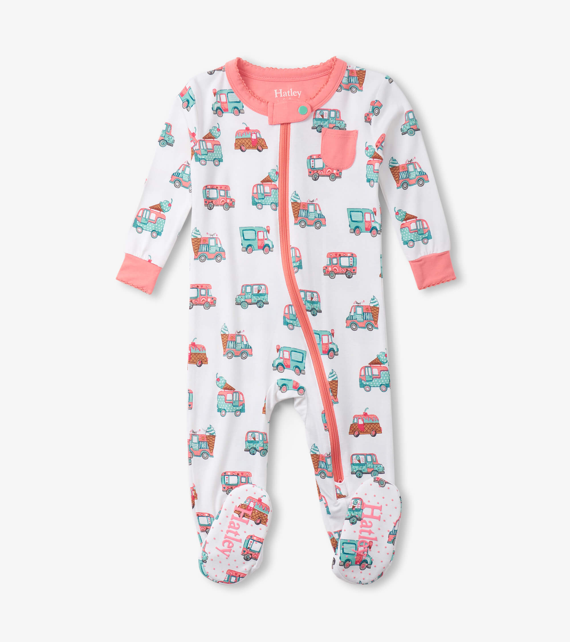 Hatley Ice Cream Trucks Bamboo Coverall