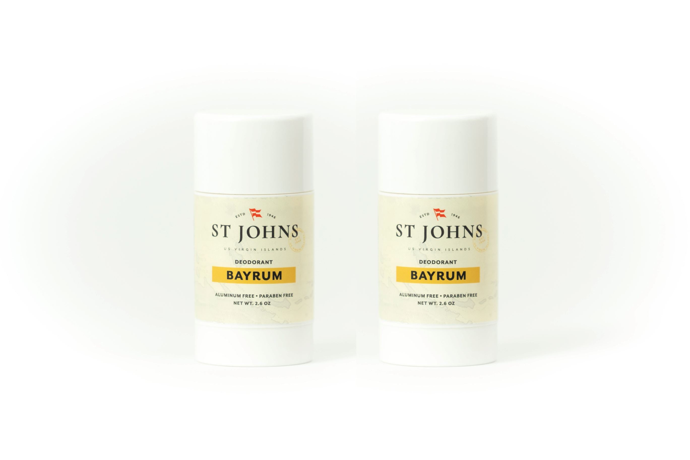 Aluminum Free Deodorant Deodorant St Johns Fragrance Co LLC™ Bay Rum 2 Pack