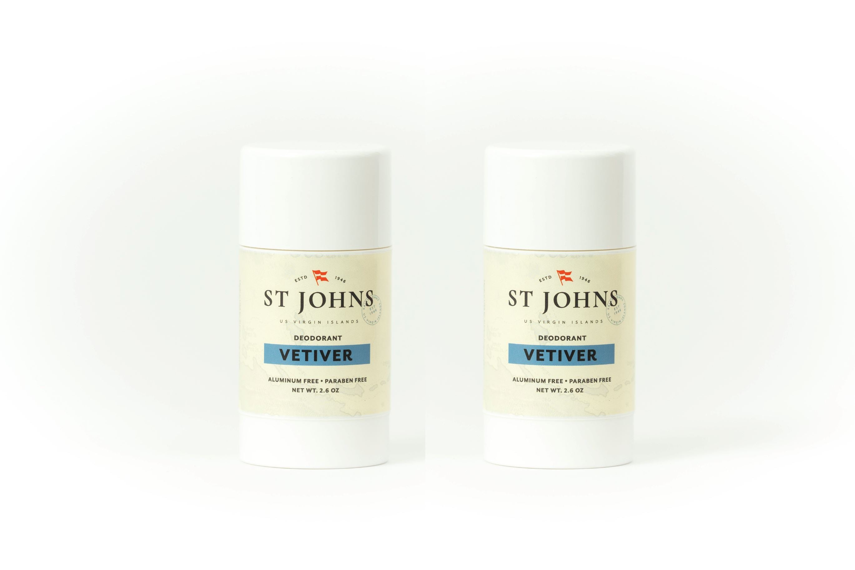 Aluminum Free Deodorant Deodorant St Johns Fragrance Co LLC™ Vetiver 2 Pack