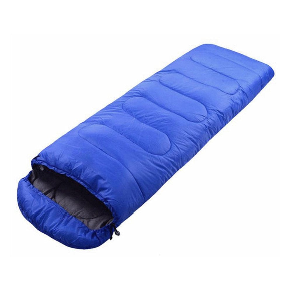 Ameiqe Portable Lightweight Envelope Sleeping Bag with Compression Sack for Camping Hiking Backpacking(Blue)
