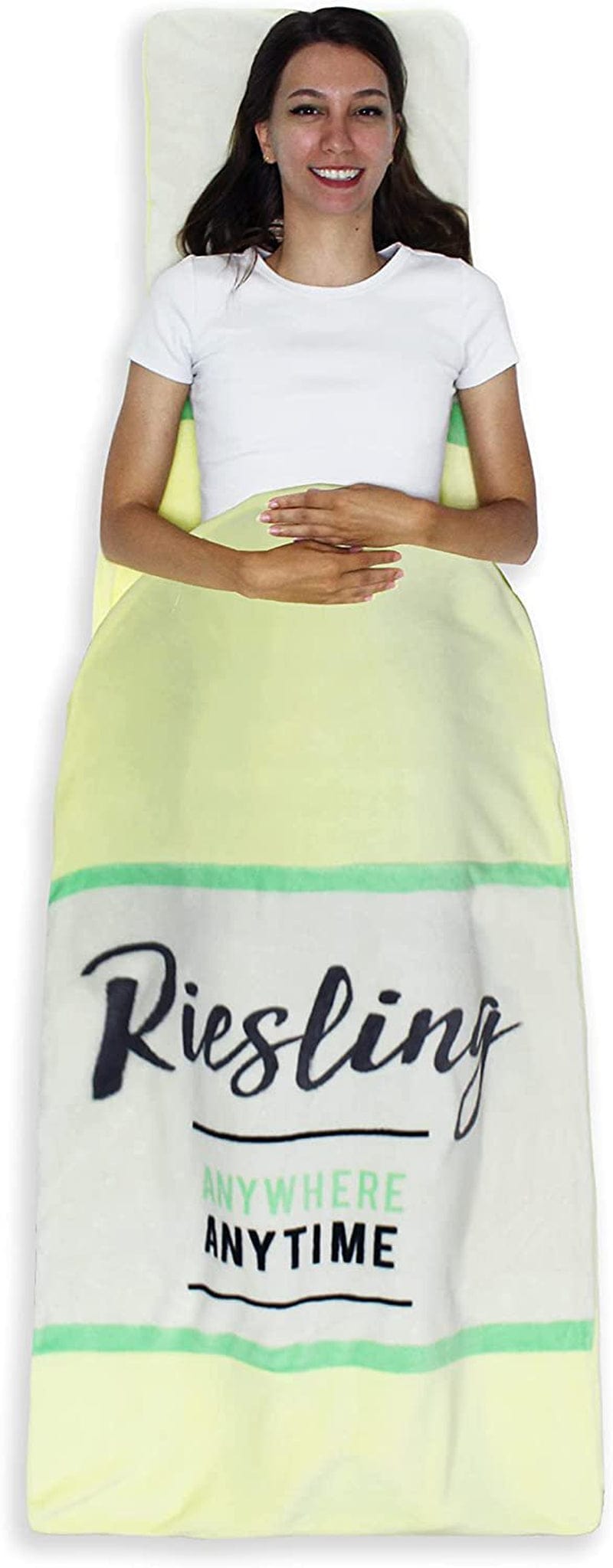 Gilbins Plush Ultra-Soft Fleece Snuggle-In Sleeping Bag Blanket for Lounging on the Couch