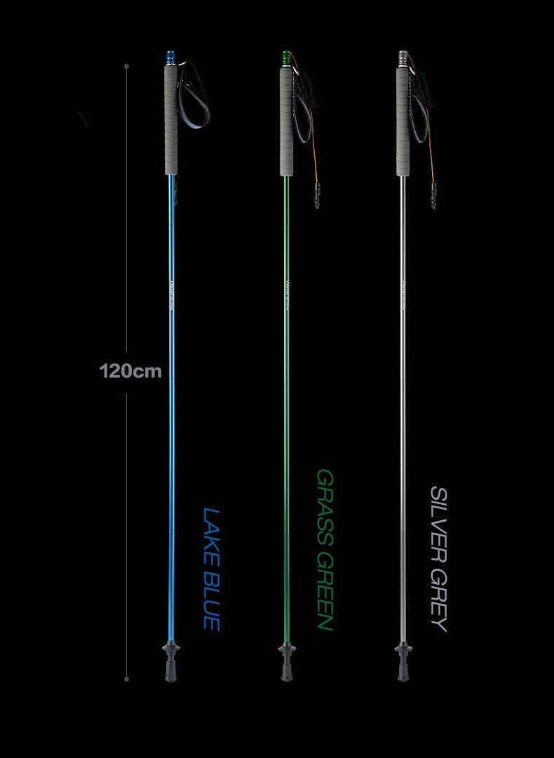 Folding Lightweight Aluminum Hiking Pole Drawer-Lock EVA Handle