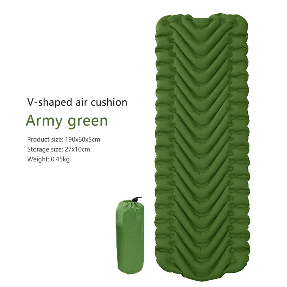 Jpgif Ultra-Light Portable Moisture-Proof Pad Single Outdoor Inflatable Sleeping Pad