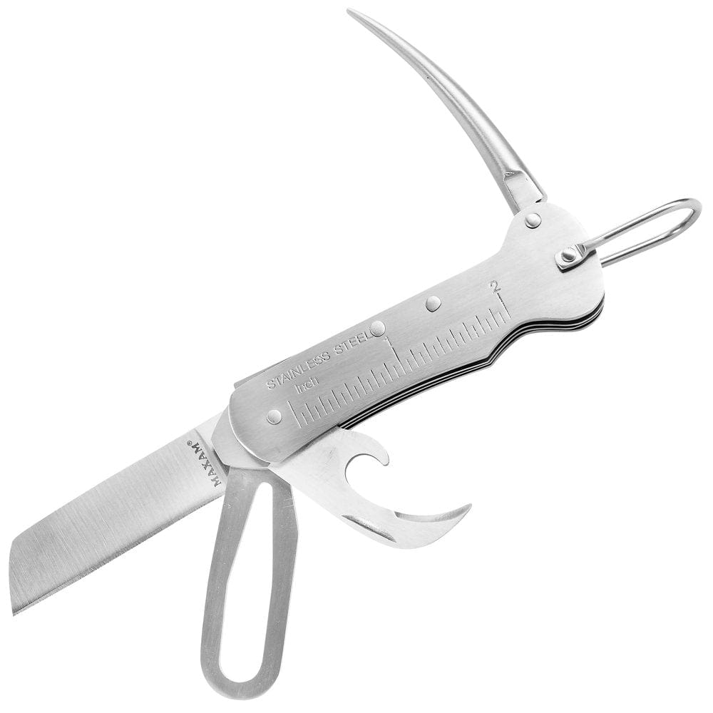 Maxam Sailor'S Tool, a Powerful Multi-Use Survival Knife Ideal for Hunting, Fishing, Camping or Outdoor Activity, Silver